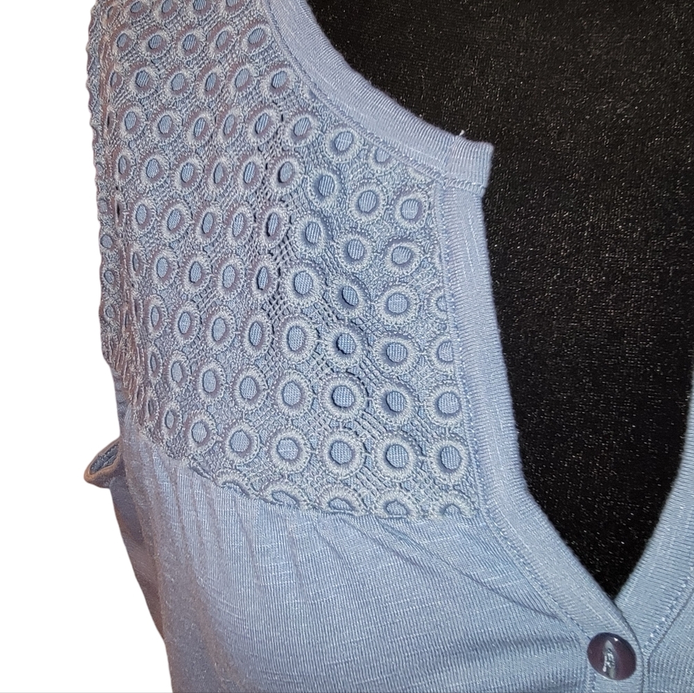 NWT Blue Mountain Tank Top with Eyelet detailing Size L - Picture 7 of 8